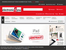 Tablet Screenshot of electronic4you.si